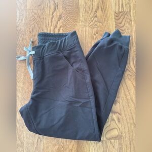 Figs Black Jogger Pants with Drawstring